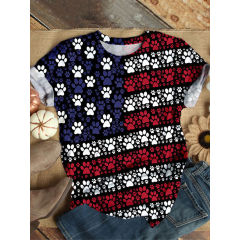 Dog Friendly Casual T-Shirts: Easily express your love with dog paw graphics